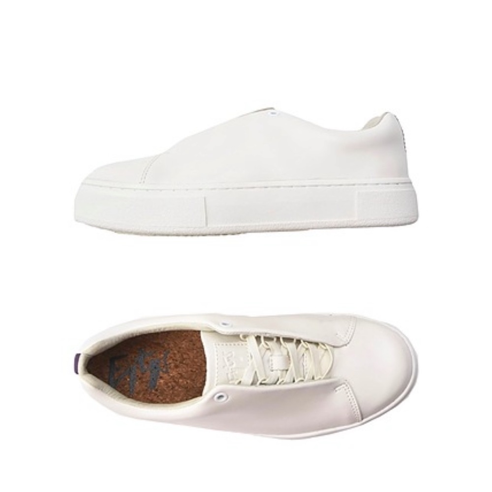 Eytys White Leather Sneakers Size 7.5